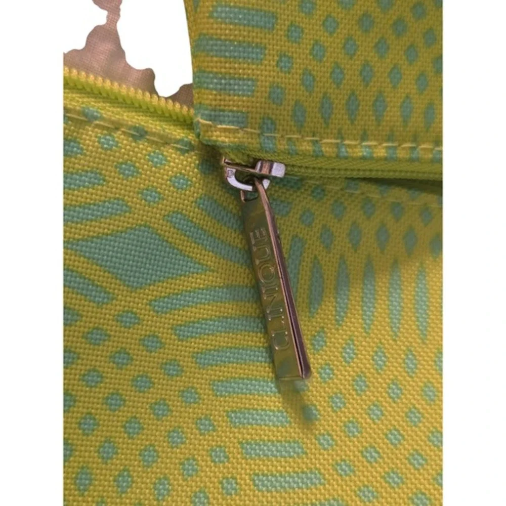 Clinique Cosmetic Bag Set Green‎ Geo Print Zipper Pouch Travel Makeup Organizer